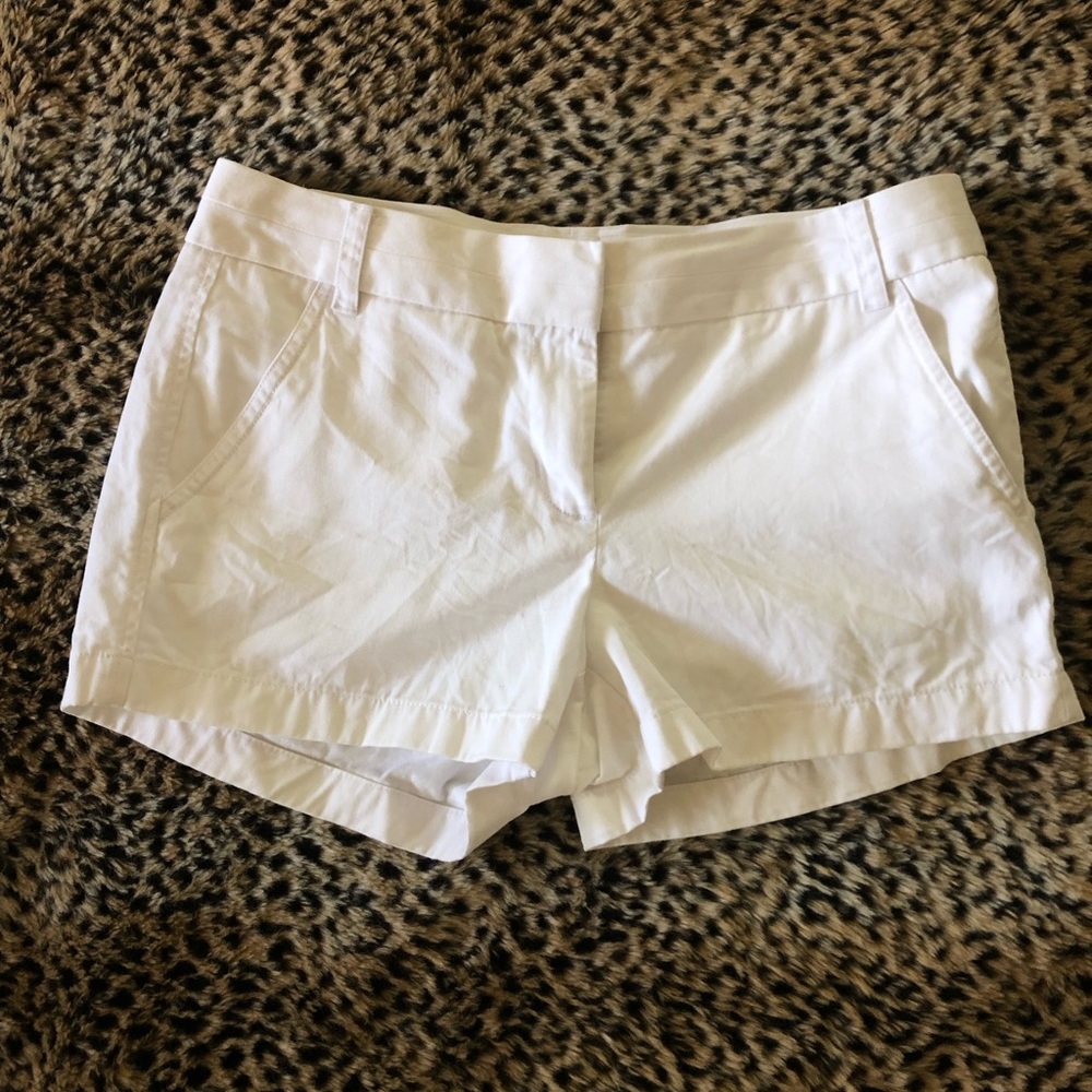 J Crew White Chino Shorts